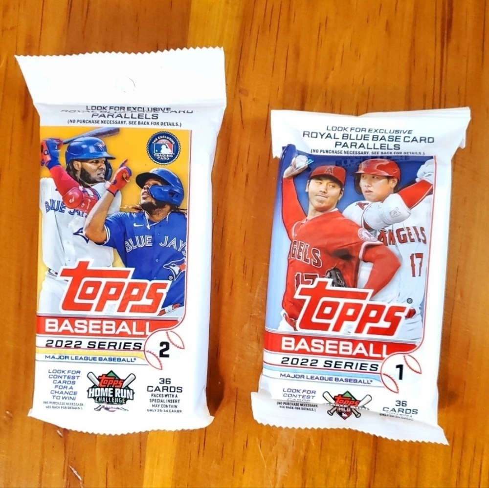 Topps Baseball 2022 Series Cards - Red and Blue